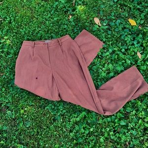 "Goldwater Creek" chestnut brown dress pants, M, EUC